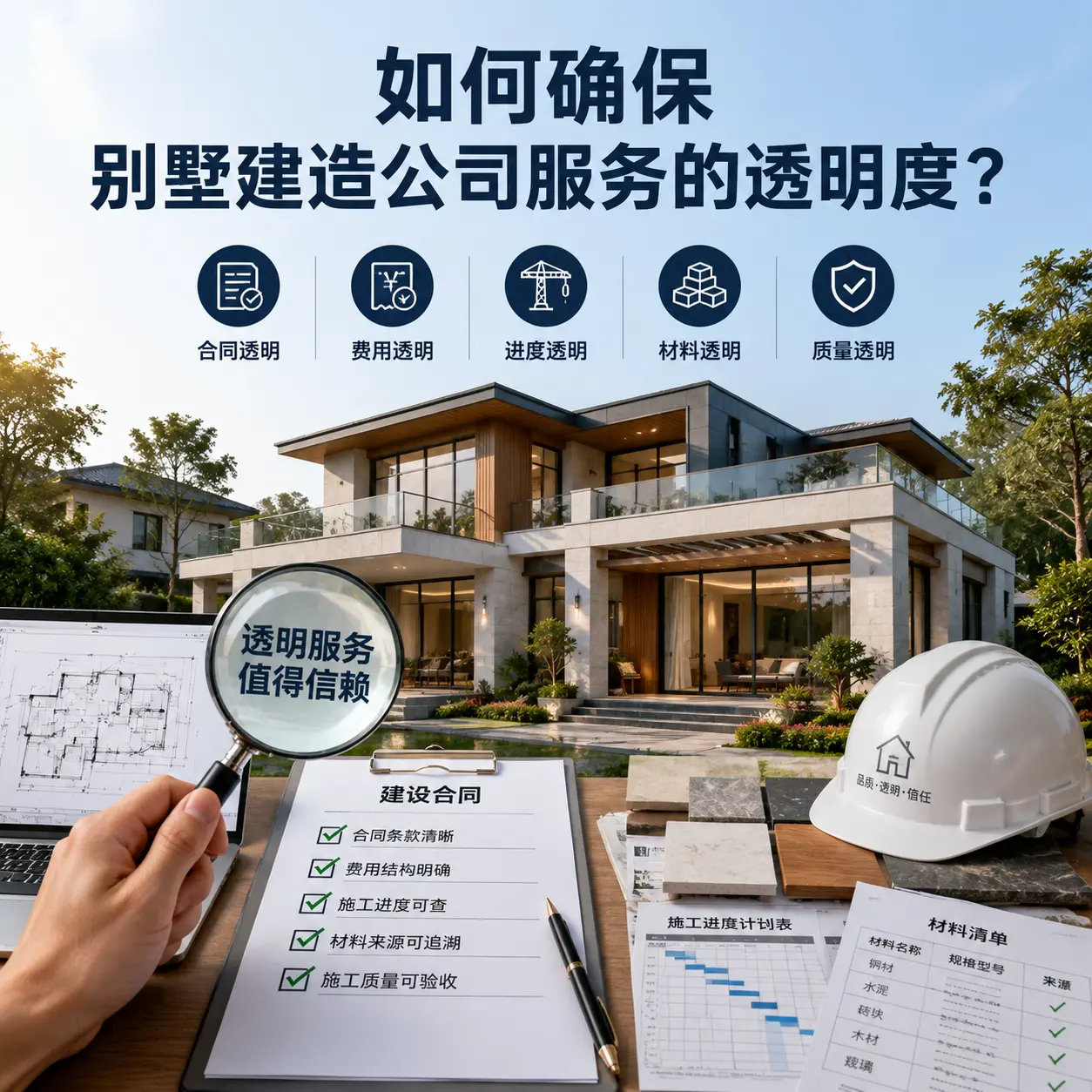 在 福泉 如何确保别墅建造公司服务的透明度？
