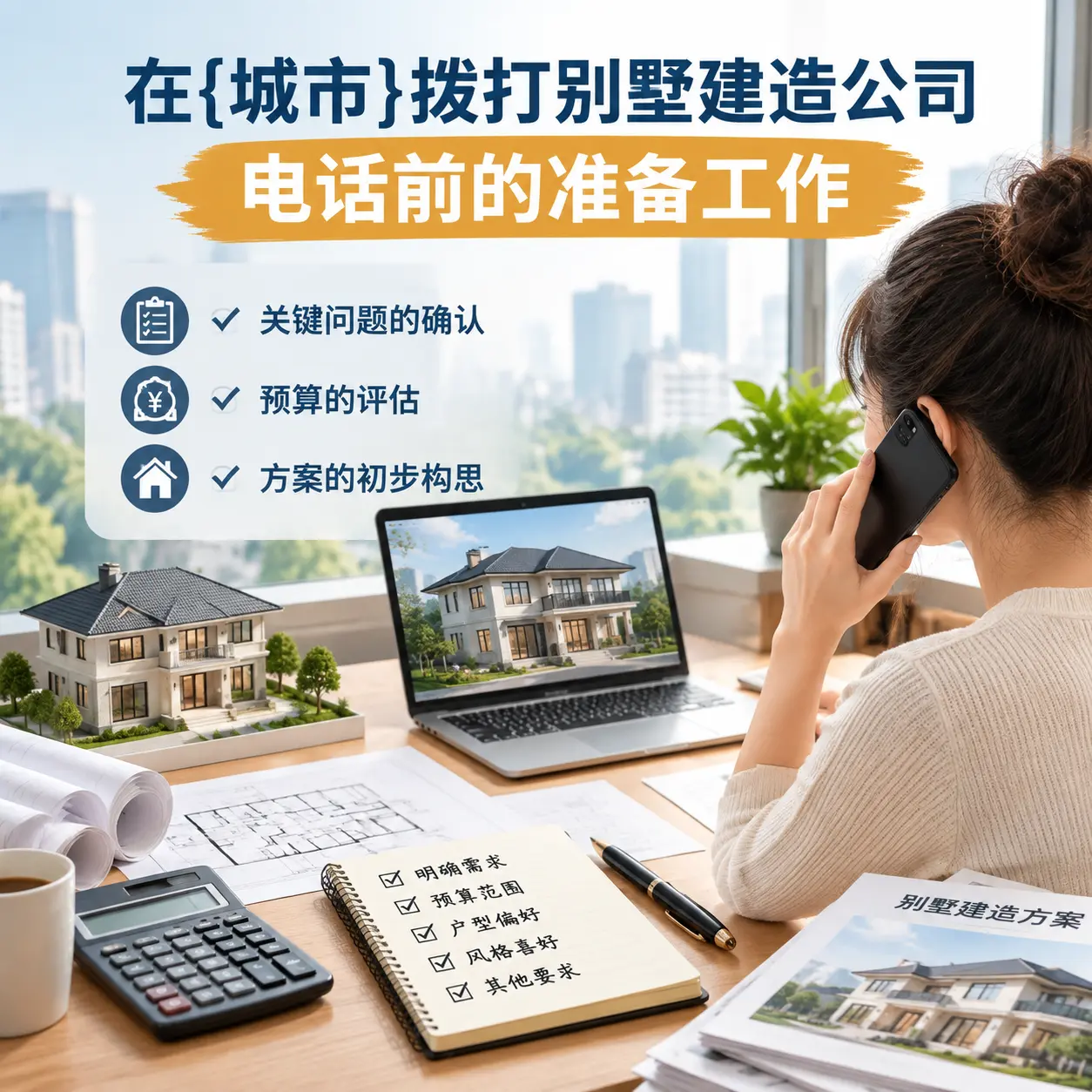 在福泉拨打别墅建造公司电话前的准备工作
