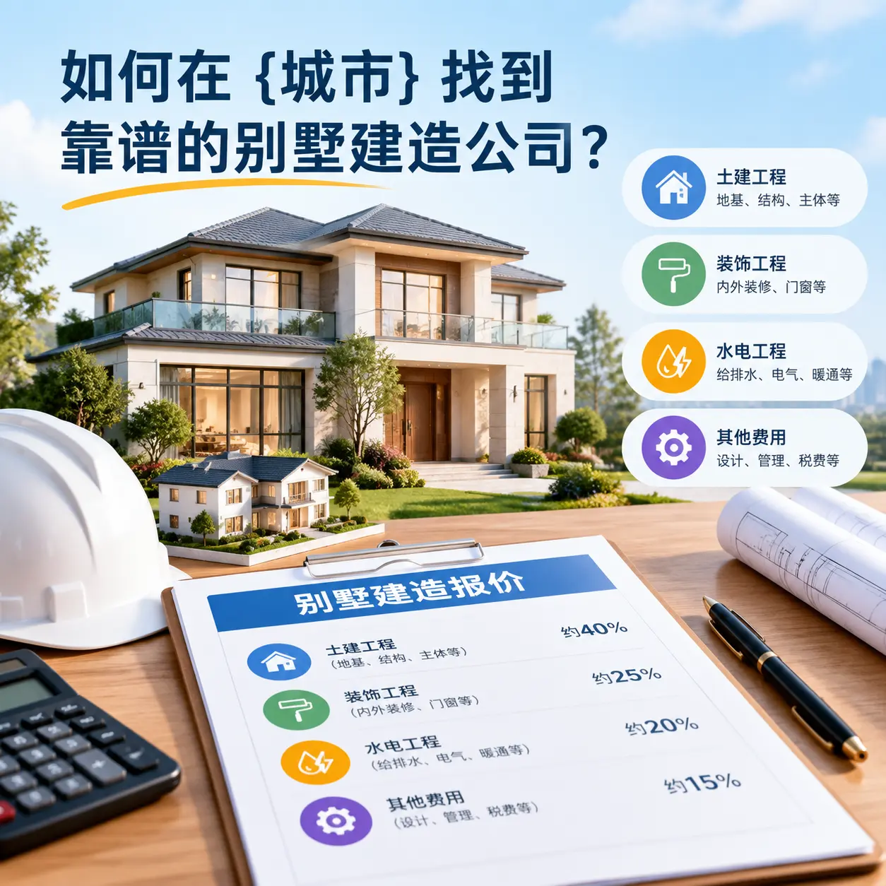 如何在 福泉 找到靠谱的别墅建造公司？