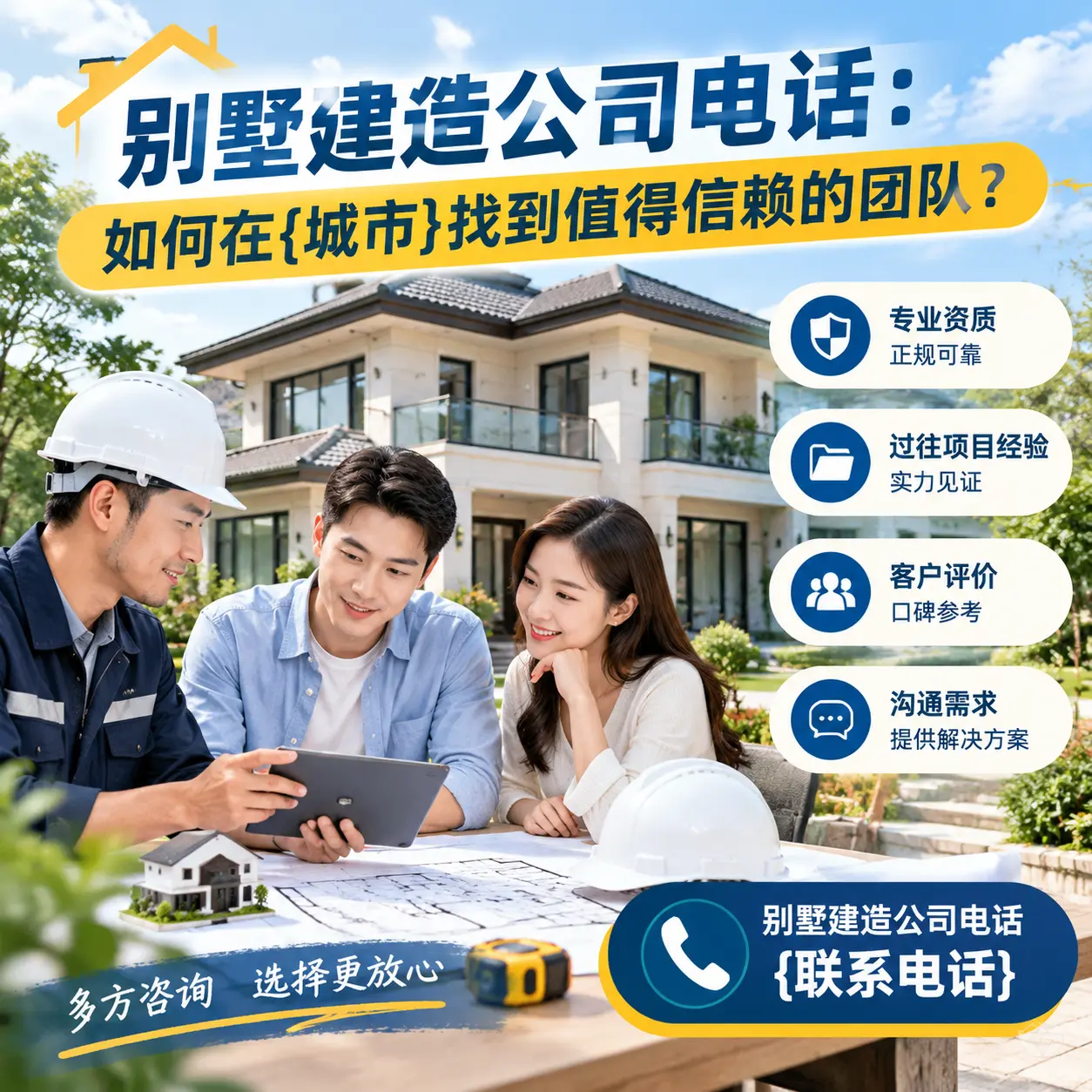 别墅建造公司电话:如何在福泉找到值得信赖的团队?
