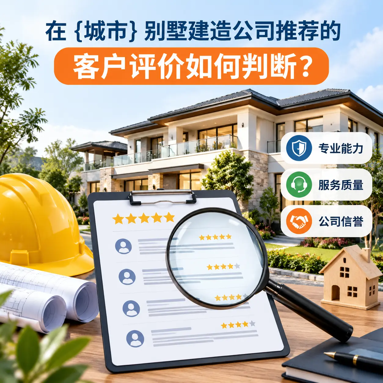 在 福泉 别墅建造公司推荐的客户评价如何判断？