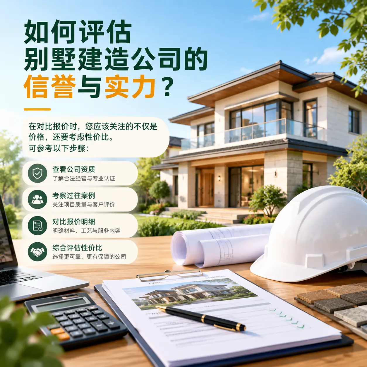 如何评估 福泉 别墅建造公司的信誉与实力?