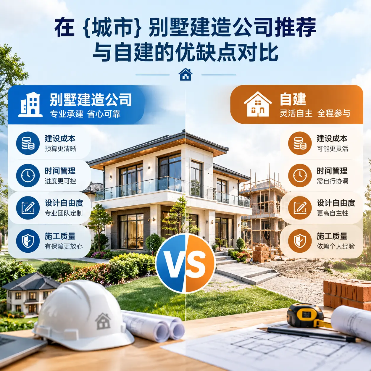 在 福泉 别墅建造公司推荐与自建的优缺点对比